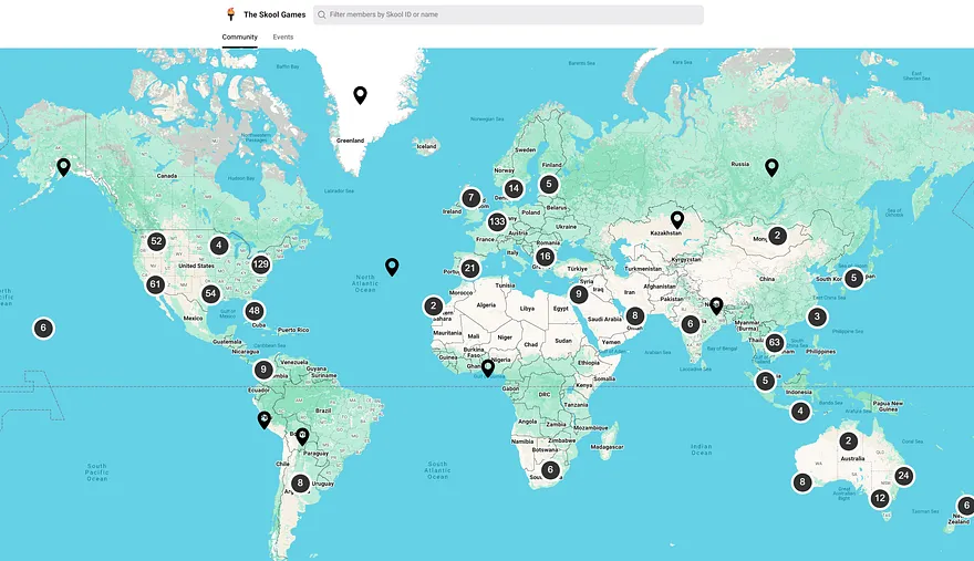 Skool Community Map